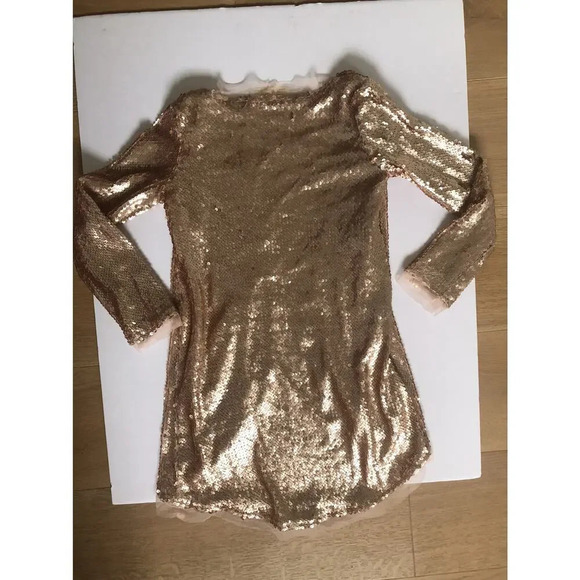 Mia Joy Joyfolie Sequins Rose Gold Cardigan - Picture 8 of 8